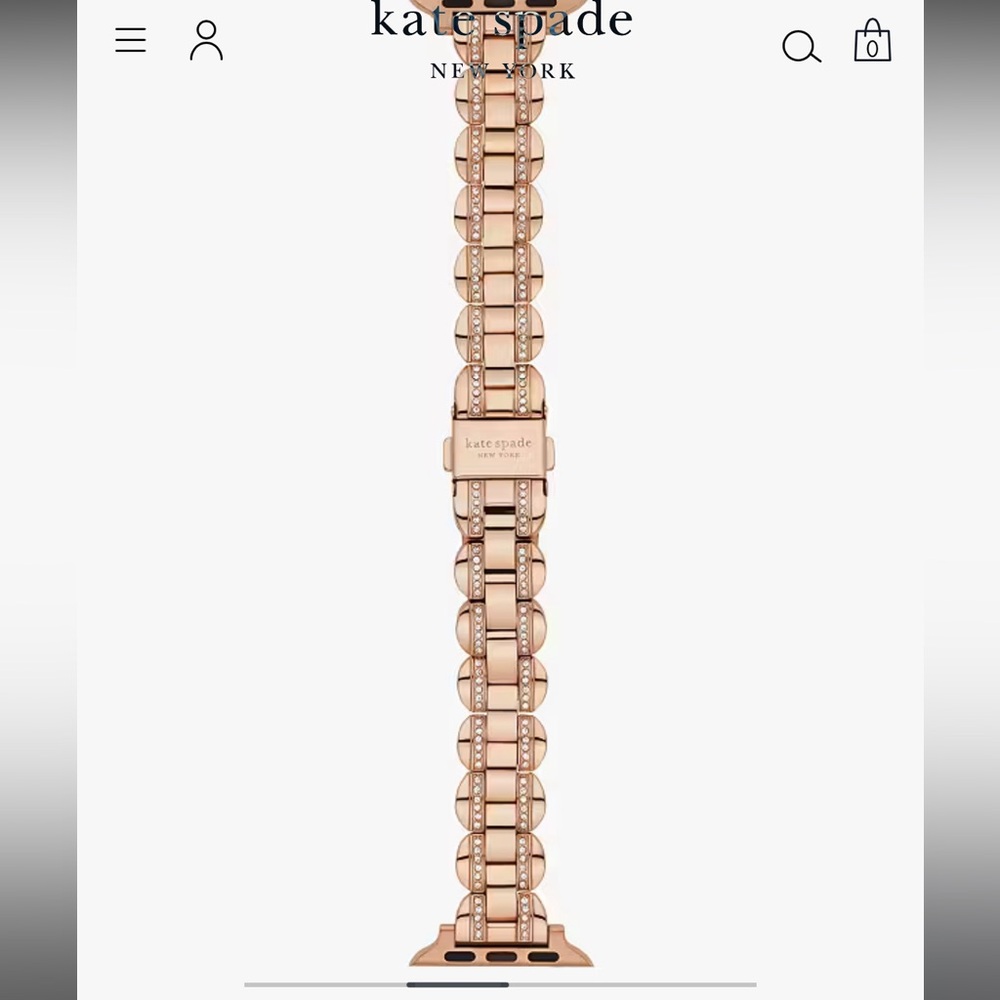 Kate Spade New York Rose Gold scallop 16mm Apple Watch bracelet watchband